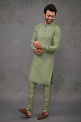 Silk Embroidered Kurta Pajama